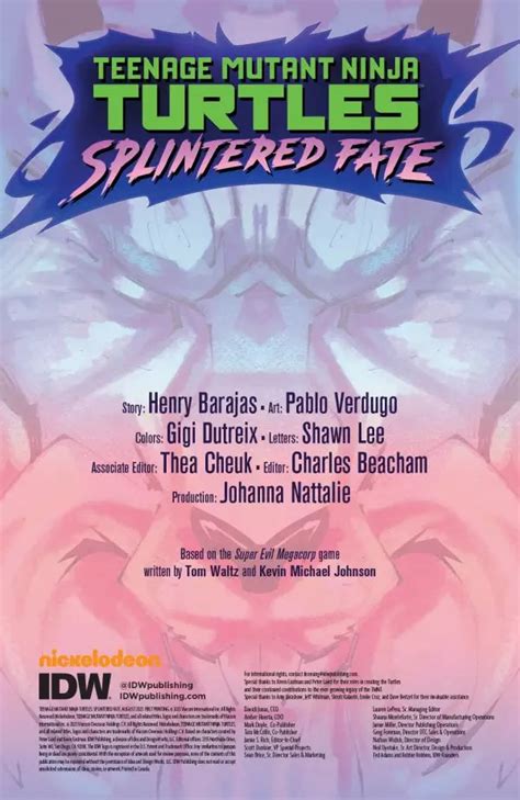 Teenage Mutant Ninja Turtles: Splintered Fate #1 - Comic Book Preview