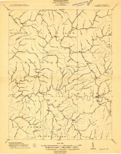 Pineville, WV (1910, 48000-Scale) Map by United States Geological ...