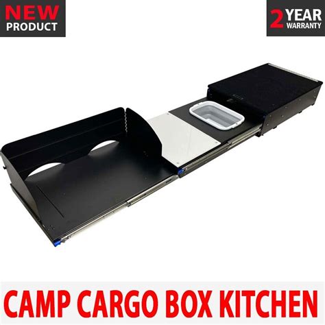 Aluminuim Wd Camp Kitchen Slide Out With Fridge Sink Prep Bench Bbq