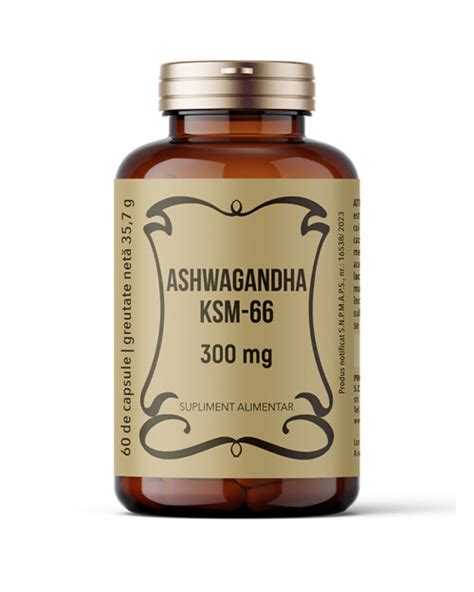 Ashwagandha Ksm 66 300mg 60 Capsule Laboratoarele Remedia