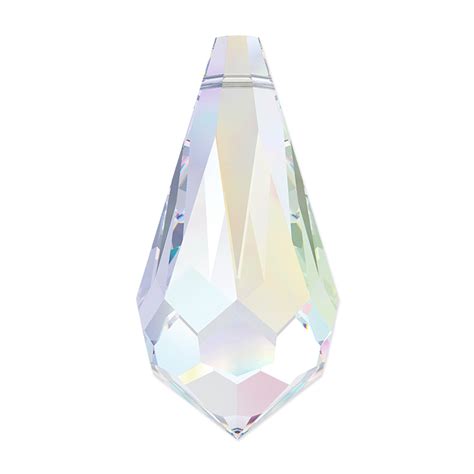 Swarovski Crystal Drop Pendant 6000 15x75mm Crystal Ab 1 Pc