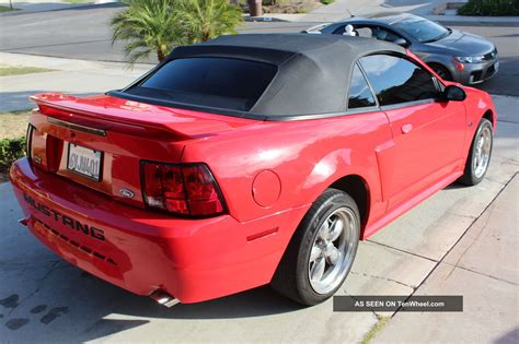 2001 Ford Mustang Gt Convertible Performance Red