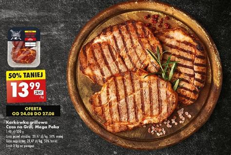 Promocja Karkówka grillowa Czas na Grill Mega Paka 1 kg w Biedronka