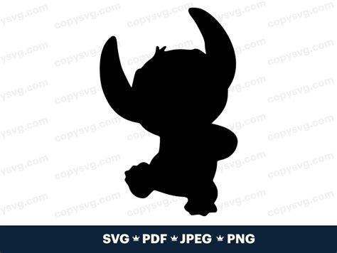 Stitch Silhouette SVG File