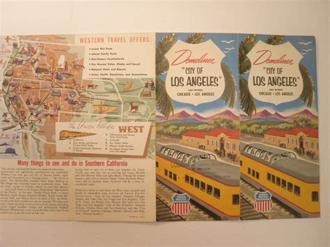 Union Pacific City Of Los Angeles Up Domeliner Railroad Passenger