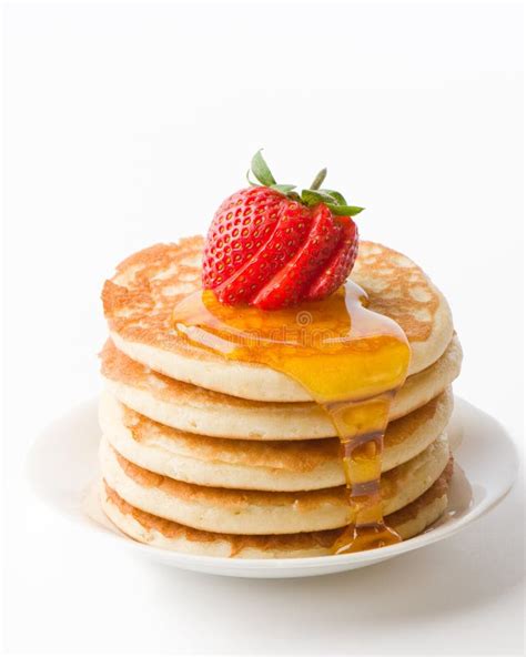 Pancakes With Maple Syrup stock photo. Image of breakfast - 12906230