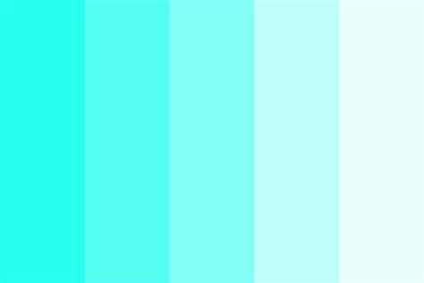 Electric Turquoise Color Palette