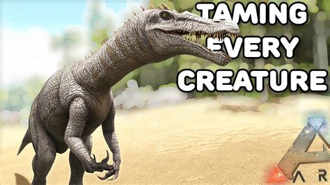 Taming Every Creature In Ark Baryonyx Ark Survival Evolved Ep