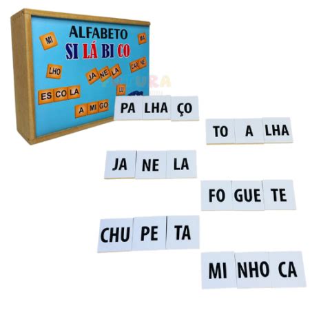 Alfabeto Silábico Educativos Formando Palavras Mdf Futura Brinquedos