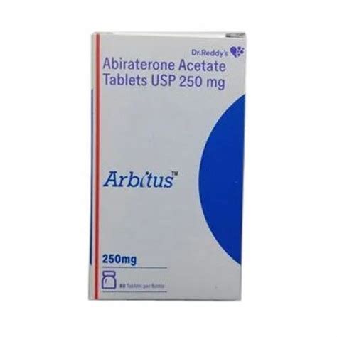 Arbitus 250 Mg Abiraterone Acetate Tablets USP Packaging Type Box At