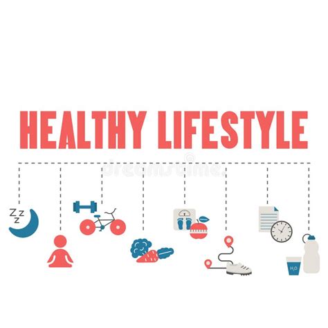 Healthy Lifestyle Motivational Vector Design With Elements And