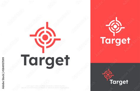 bullseye target logo design Stock Vector | Adobe Stock