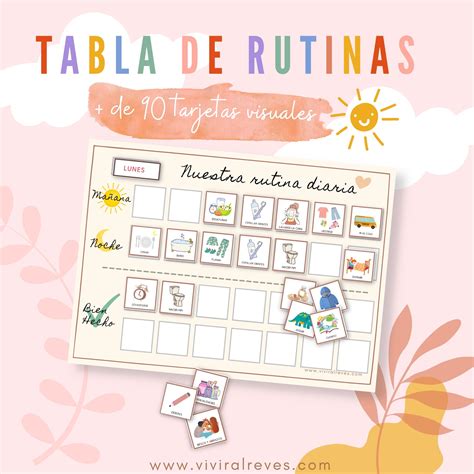 Tabla Rutinas Imprimible Tdah Tea Descarga Directa Rutinas Diarias