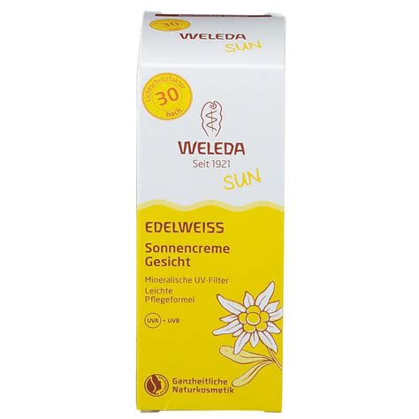 Weleda Edelweiss Sonnencreme Gesicht LSF 30 50 Ml Shop Apotheke