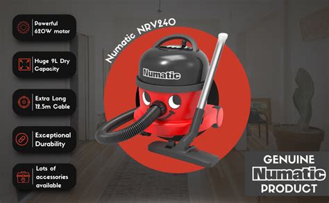 Numatic Nrv Henry Vacuum Cleaner W L Commercial Dry Red