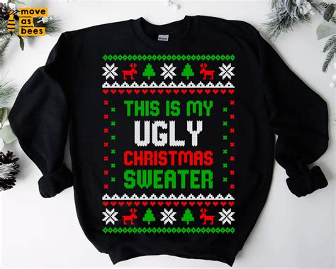 This Is My Ugly Christmas Sweater Svg Funny Christmas Shirt Etsy