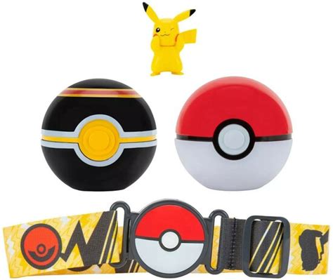 Pokemon Clip N Go Poke Ball Belt Set Pikachu Toy Sense