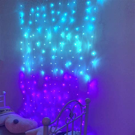 Curtain Lights for Bedroom Wall Light Up Curtains Led String Lights ...