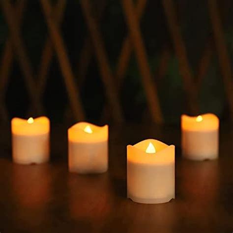 Solar Powered Led Candle Lights Flickering Flameless Candles Outdoor