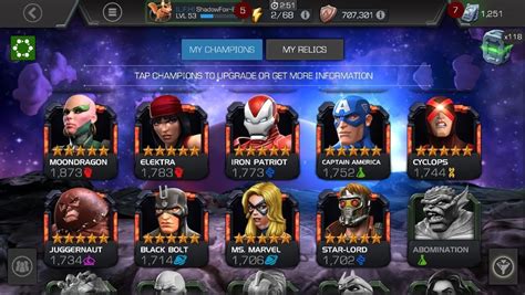 Hows My 5 And 6 Star Roster — Marvel Contest Of Champions