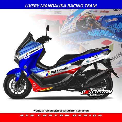 Jual Sticker Decal Full Nmax New Old Livery Mandalika Racing Team Sag