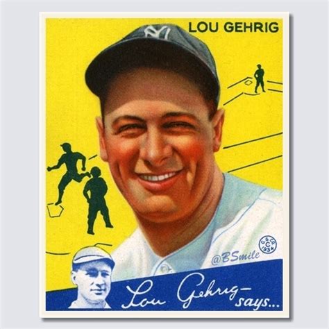 Baseball By Bsmile On Twitter Goudey Lou Gehrig Baseball Card