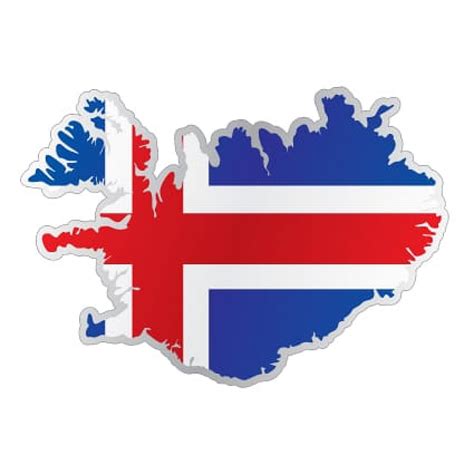 Landen Sticker Vlag Ijsland Stickythings Nl