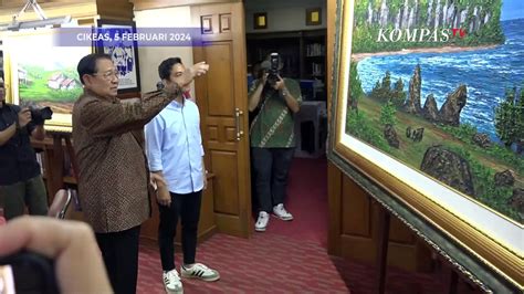 Momen Gibran Lihat Lukisan Sby Di Cikeas Ahy Singgung Turun Gunung