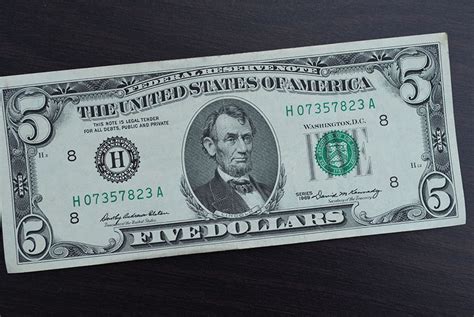 1969 Rare Five Dollar Bill Old 5 Dollar Banknote US - Etsy