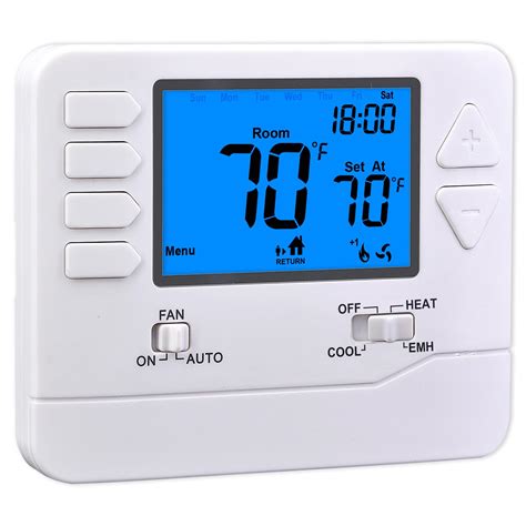 Suuwer S725 Programmable Heat Pump Thermostat for Home 2 Heat / 1 Cool
