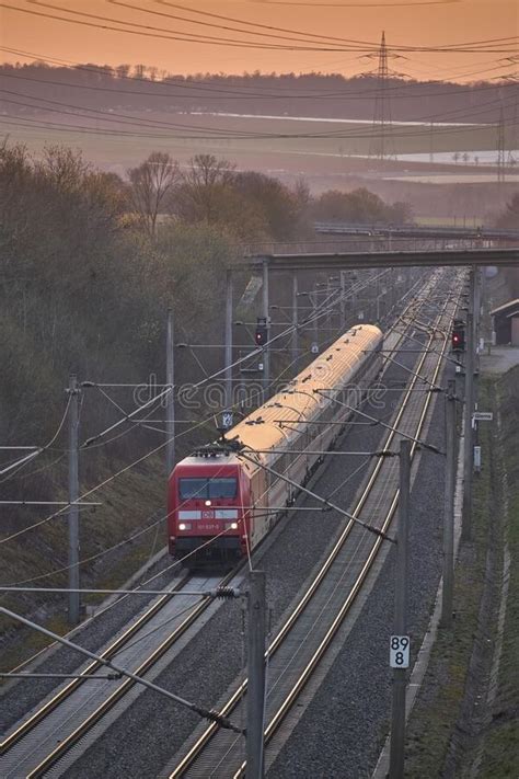 Highspeed Train on Rapid Transit Railway Route Stock Photo - Image of ...