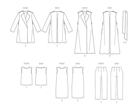 Butterick 6948 Misses Jacket And Vest With Belt Top Dress And Pant