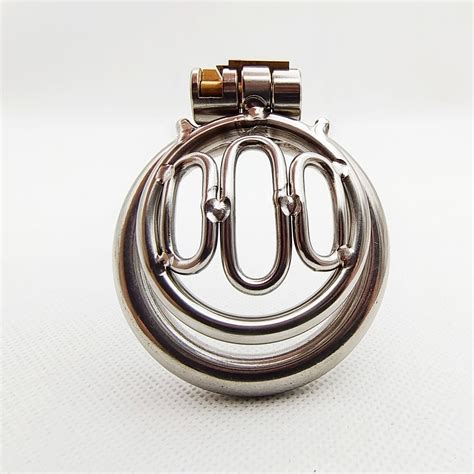 Different Size Stainless Steel Hollow Flat Chastity Lock Dildo Lock Male Chastity Lock Male