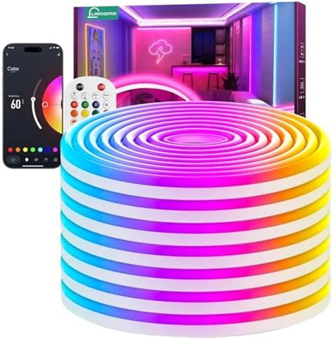 Lamomo Ruban Led 10m RGB Multicolore App Contrôle Neon Bande Led 24V