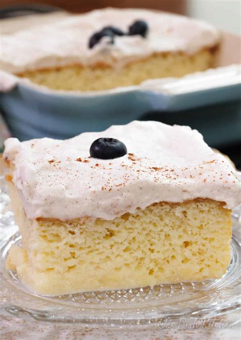 Mini Tres Leches Cake Recipe One Dish Kitchen