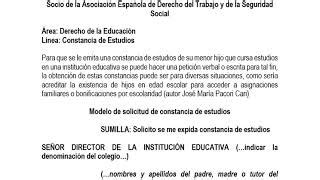 Ejemplo práctico para solicitar tu constancia de estudios