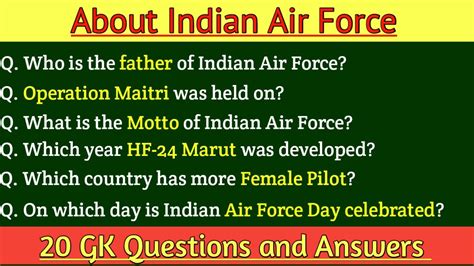 About Indian Air Force Air Force Quiz Air Force Questions And Answers