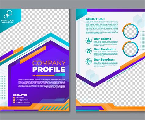 Creative Company Profile Template Freevectors