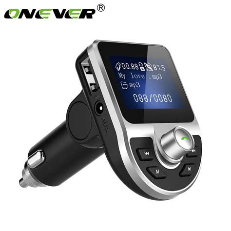 Onever Bluetooth Fm Transmitter Handsfree Car Kit A Usb Charger Fm