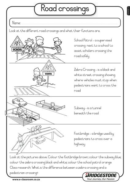 Road Safety Worksheets Printables