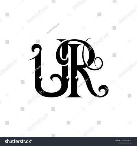 Initial Letter Ur Logo Design Creative Stock Vector Royalty Free