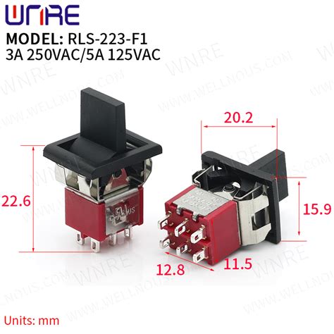 China Rls F Mini Toggle Switch Pin Position Latching Power