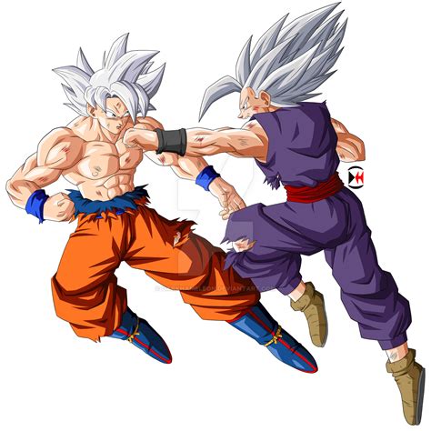 Commission 135 Goku And Gohan Sparring By Darkhameleon On Deviantart