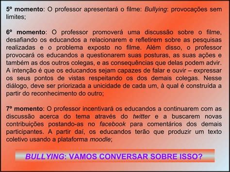 Bullying A Brincadeira Que N O Tem Gra A Ppt