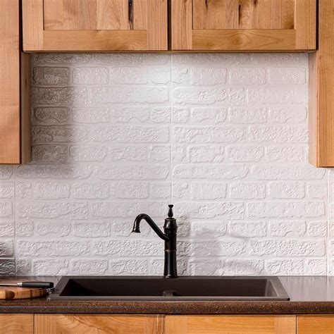 10 White Brick Backsplash Kitchen HomeDecorish