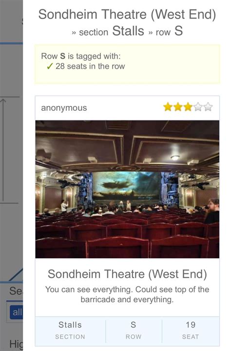 Seating for les mis London : r/musicals