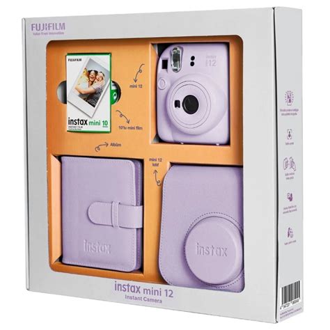 Fujifilm Instax Mini 12 Purple Bundle Box от Техномаркет