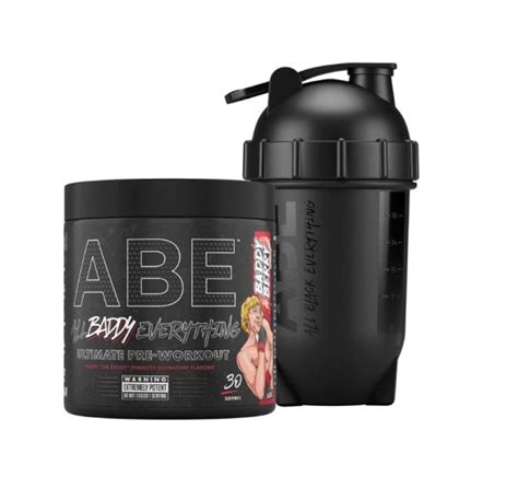 Applied Nutrition Bundle Abe Pre Workout G Abe Black Bullet Shaker