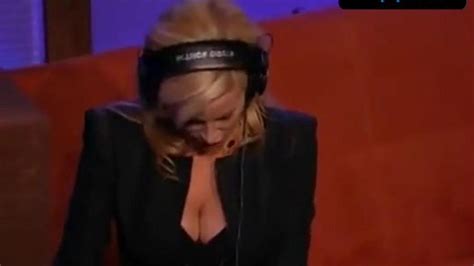 Camille Grammer Breasts Scene In The Howard Stern Show