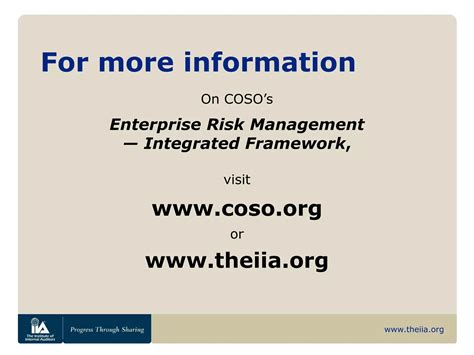 Coso Erm Framework Ppt